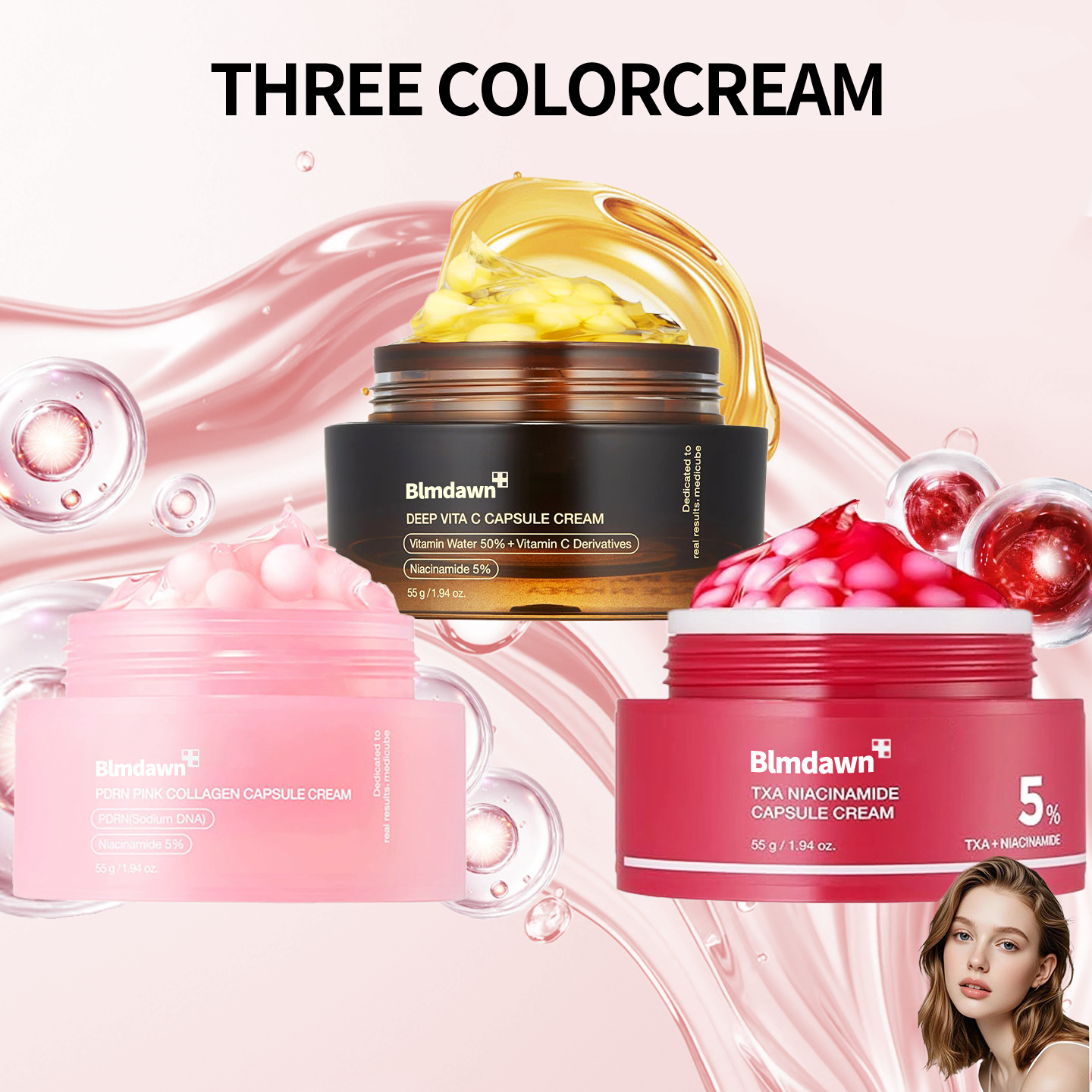 Final 3 Hours: 70%OFF🔥Mix & Match Boba Cream Set | Tiktok Viral Capsule Creams for Uneven Skin Tone, Glow Hydration, Korean Skincare, K-beauty