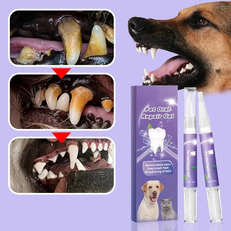 QIAWI™ Pet Oral Repair Gel  – Freshen Your Pet’s Breath & Improve Gum Health Fast!