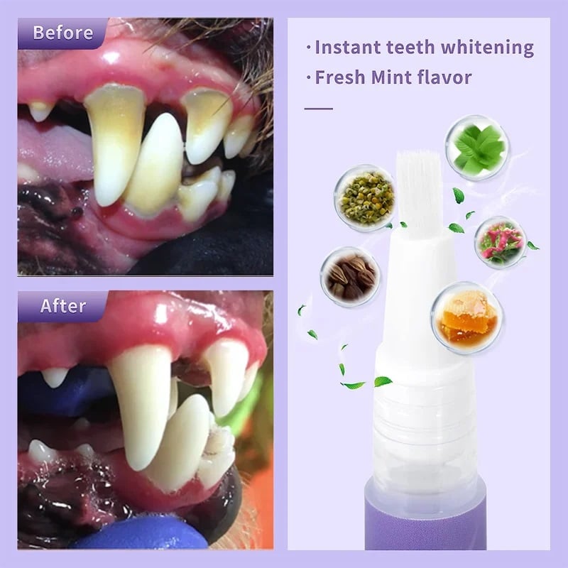 QIAWI™ Pet Oral Repair Gel  – Freshen Your Pet’s Breath & Improve Gum Health Fast!